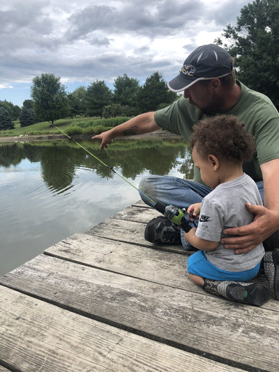 Grandpa & Grandson fishing